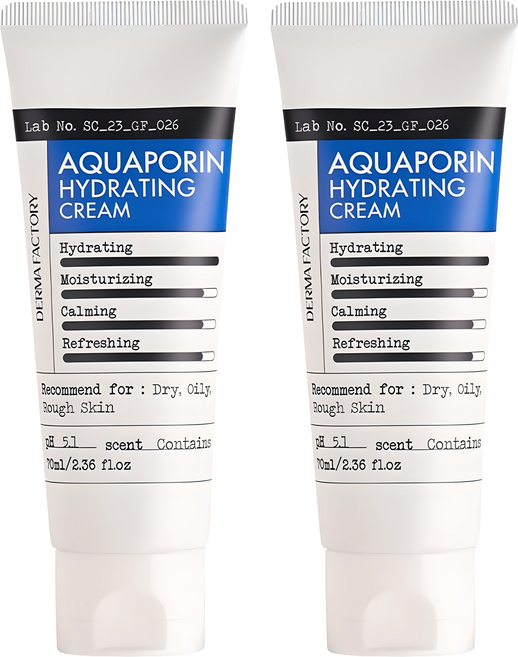 더마팩토리 아쿠아포린 수분 크림, 70ml, 2개