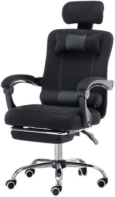 C-FLY 時尚家居 人體工學坐臥電腦椅, 黑色