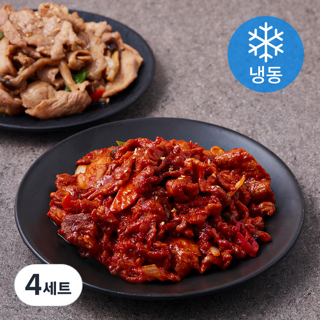 맛있는녀석들 성북동 한돈 제육볶음 350g + 돼지불백 350g 멀티팩 (냉동), 700g, 4세트