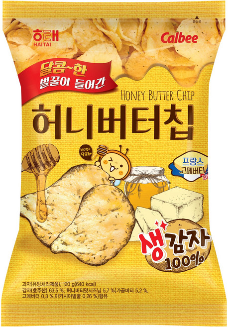 해태 허니버터칩, 120g, 1개