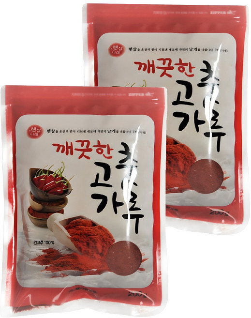 햇살나래 깨끗한 고춧가루, 200g, 2개