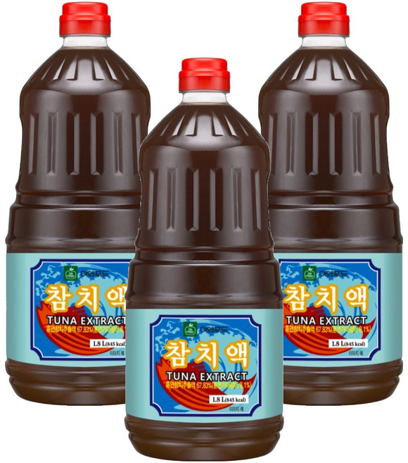 이엔푸드 참치액, 1.8L, 3개