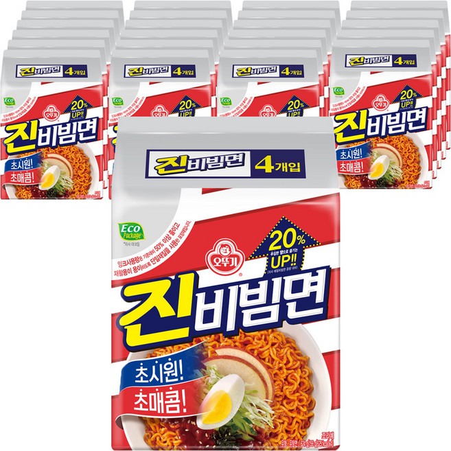 오뚜기 진비빔면 156g, 96개