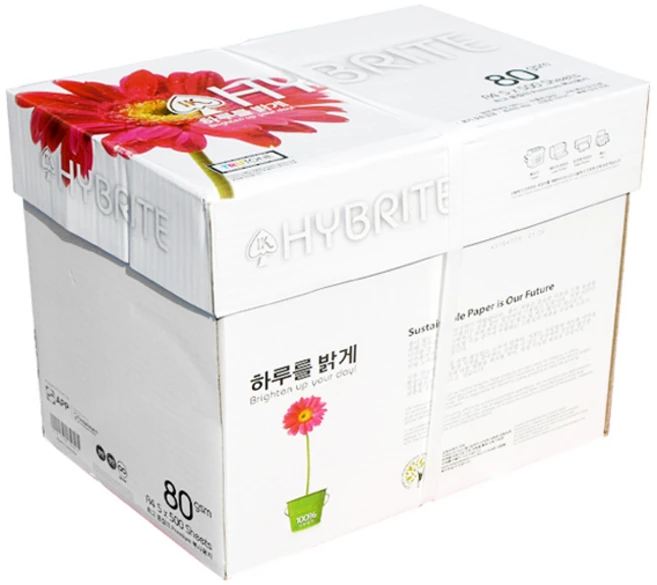 하이브라이트 80g 복사용지, A4, 2500개 - 쿠팡