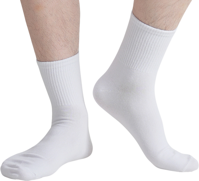 NO DESIGN 男士紳士運動風羅紋中筒襪10雙組