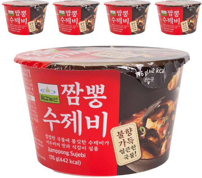 칠갑농산 짬뽕 수제비, 176g, 5개
