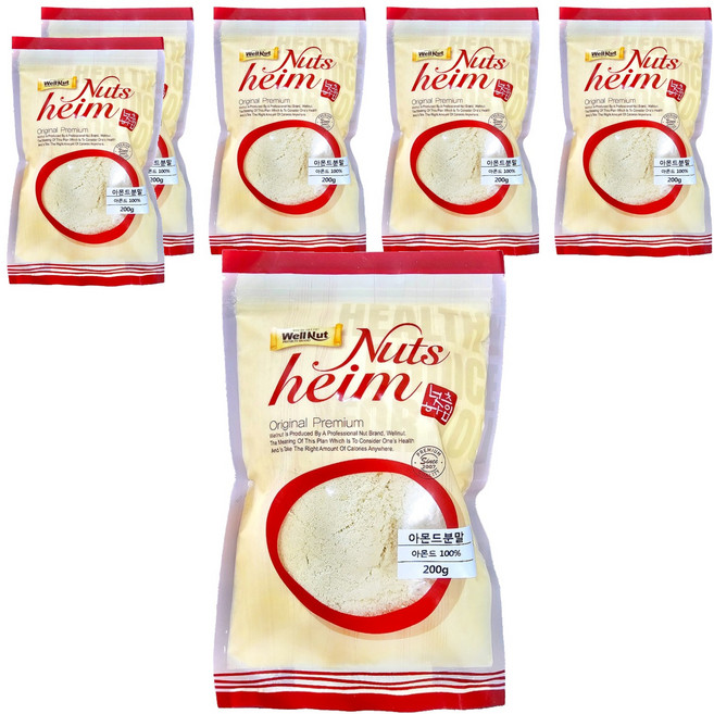 너츠하임 아몬드분말, 200g, 6개