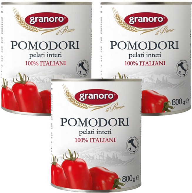 그라노로 홀 토마토, 800g, 3개