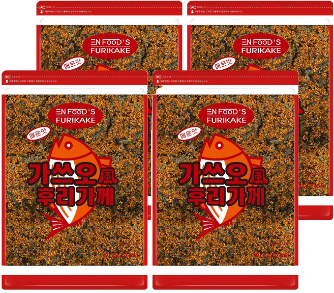 이엔푸드 매운 맛 가스오풍 후리가케, 500g, 4개