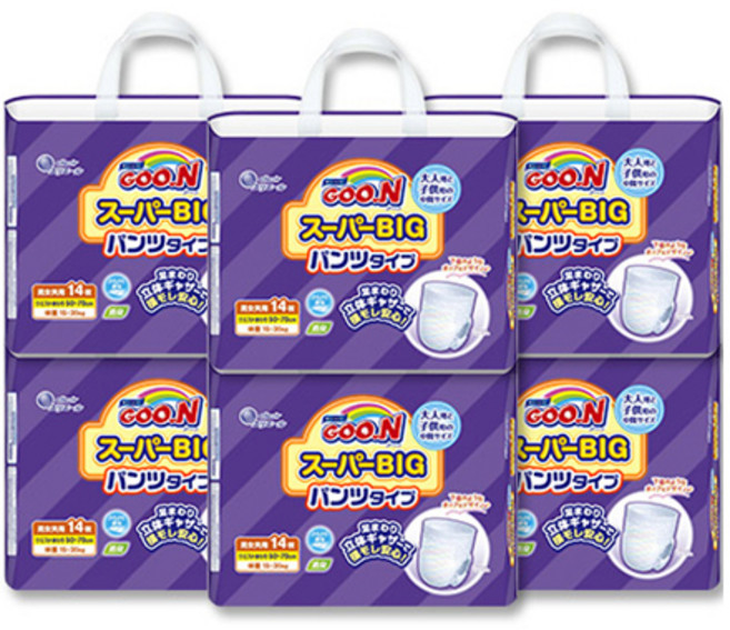 군 슈퍼빅 기저귀 팬티형 남여공용, 빅형(Big), 84매