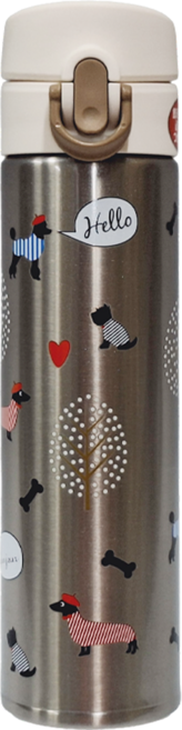 THERMOS 膳魔師 超輕量不鏽鋼保溫瓶 JNI-400DG, 不鏽鋼色, 400ml, 1個