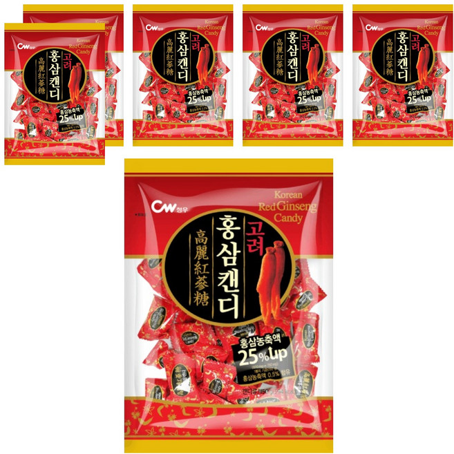 청우식품 고려 홍삼캔디, 150g, 6개
