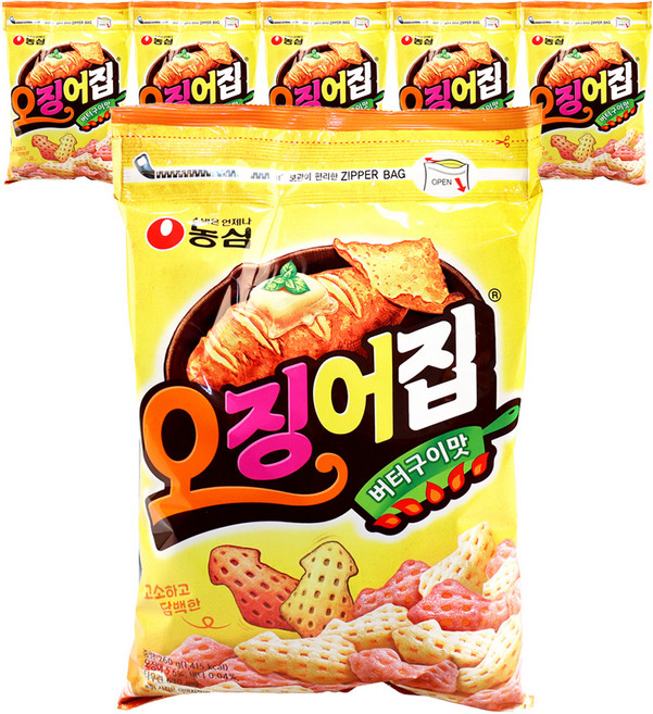 NONGSHIM 農心 魷魚塊奶油烤口味 大容量 260g*3包, 260g, 6個