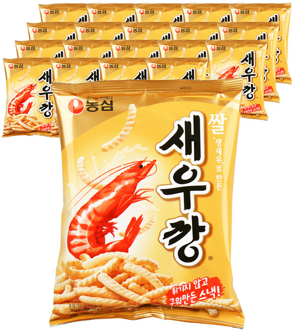 농심 쌀새우깡, 80g, 20개