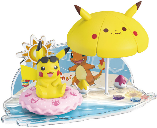 SHIFENG CULTURE 實豐文化 Pokemon 寶可夢精靈球公仔場景 皮卡丘版, 1盒