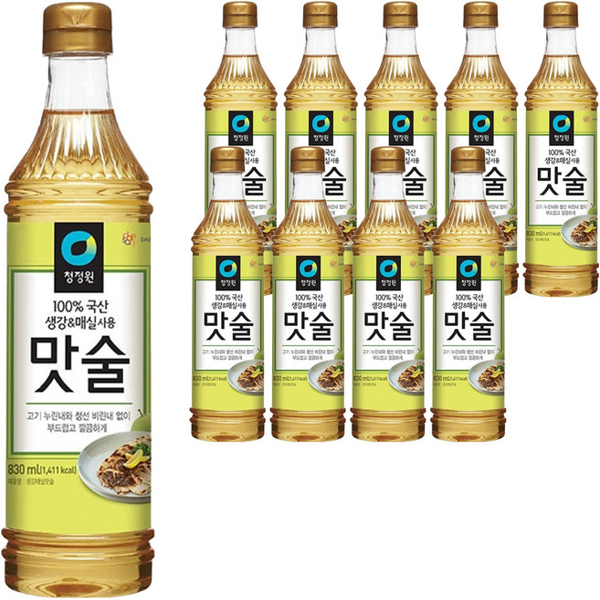 청정원 맛술, 830ml, 10개