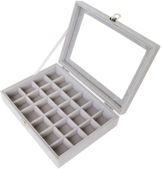 하늬통상 쥬얼리 악세서리 보관함, 그레이 C, 1개