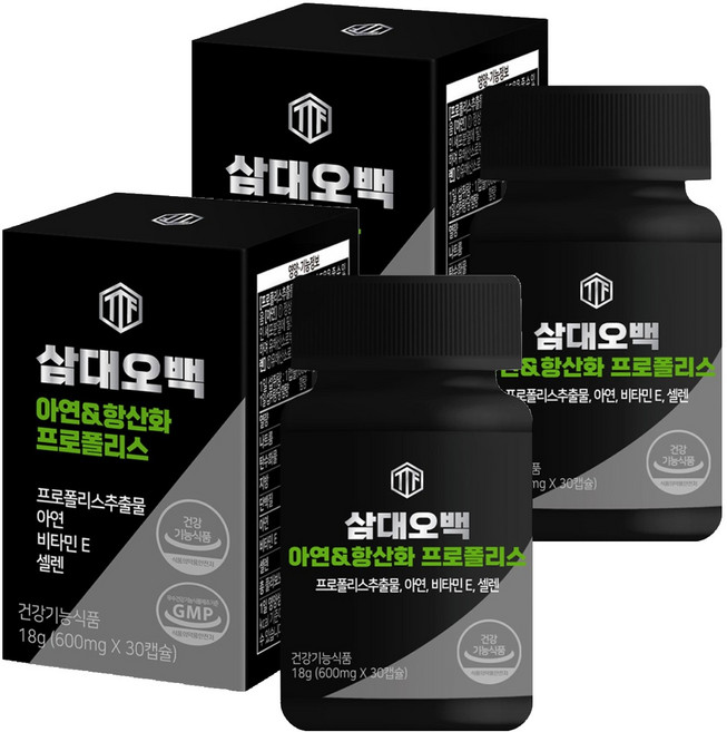 삼대오백 아연 항산화 프로폴리스 올인원, 30정, 2개