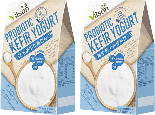 Vilson 米森 益生菌手作優格粉, 2g, 5包, 2盒