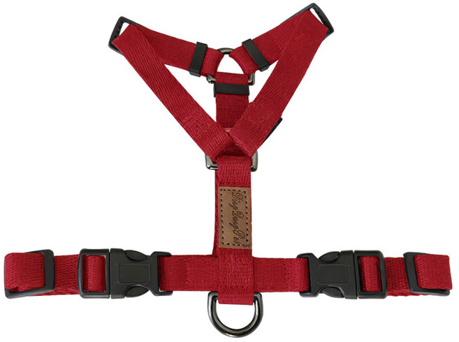 딩동펫 캐시미어 H 하네스 일반형, 레드, 1개