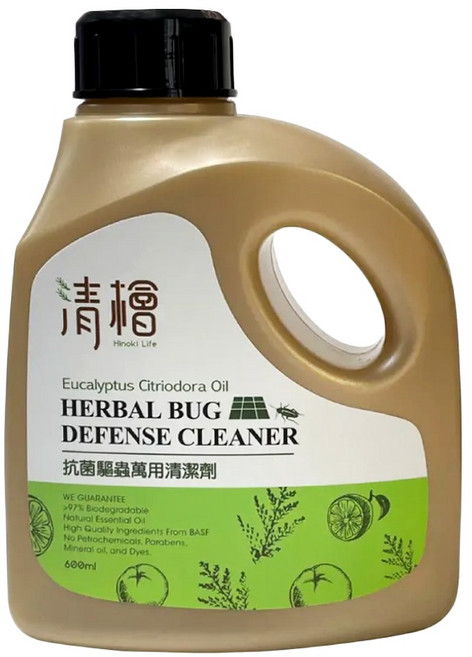 Hinoki Life 清檜 抗菌驅蟲萬用清潔劑, 600ml, 1瓶