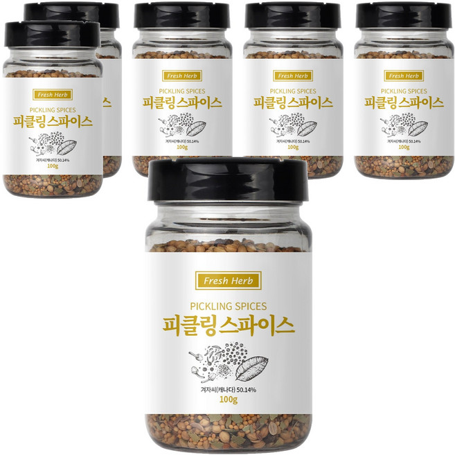 신선약초 피클링 스파이스, 100g, 6개