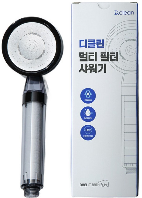 대림바스 디클린 필터 샤워기, 1개, 혼합색상