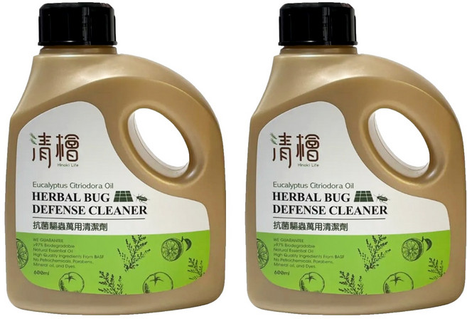 Hinoki Life 清檜 抗菌驅蟲萬用清潔劑, 600ml, 2瓶