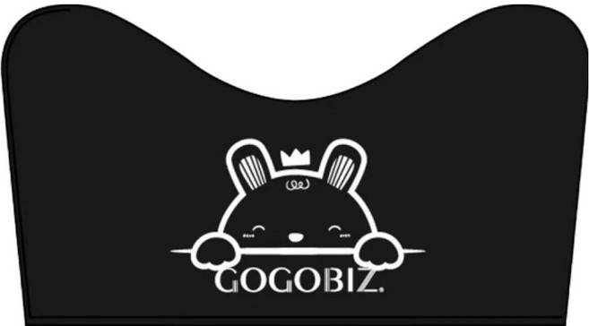 GOGOBIZ 夠夠比吉 拉鍊式機車龍頭罩 全遮光/防曬/防雨 抗紫外線達99%以上 耐水壓值7000mm以上 適用50-150cc機車/電動機車, 兔兔 黑色