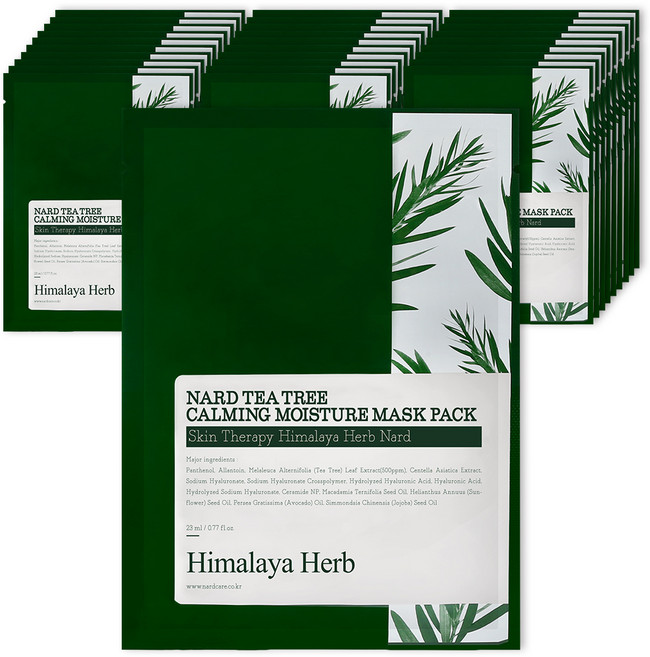 NARD 茶樹舒緩保濕面膜 23ml, 30片, 1組
