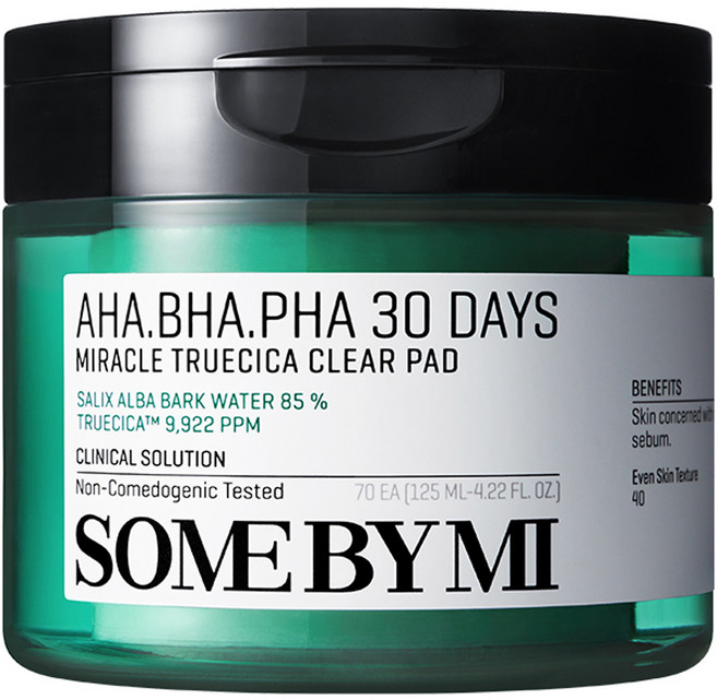 썸바이미 아하 바하 파하 30 데이즈 미라클 트루시카 클리어패드 125ml, 70개입, 1개