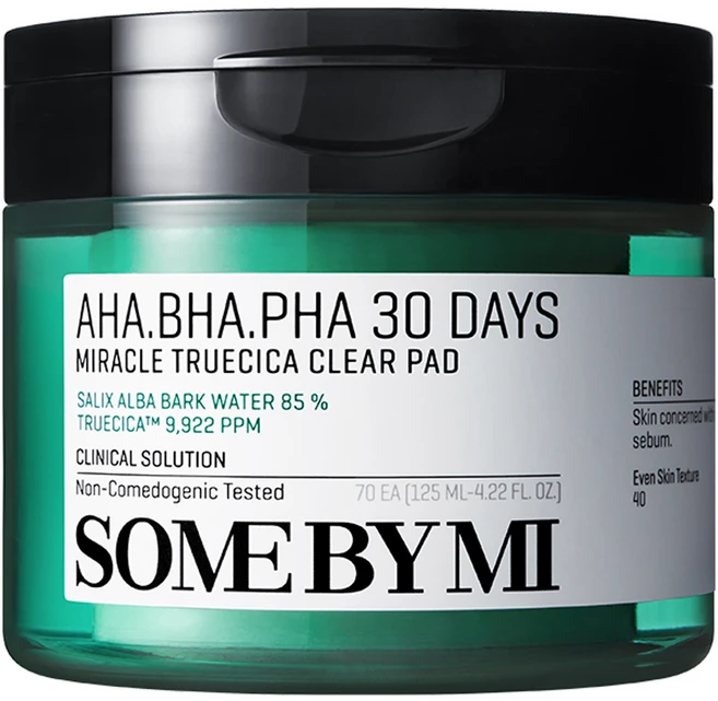 썸바이미 아하 바하 파하 30 데이즈 미라클 트루시카 클리어패드 125ml, 70개입, 1개 - 쿠팡