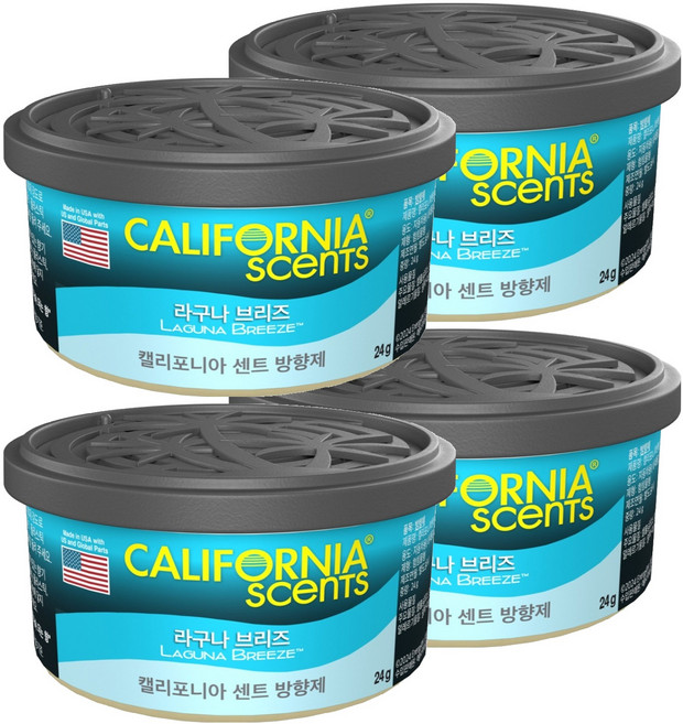 캘리포니아센트 방향제, 4개, 라구나 브리즈