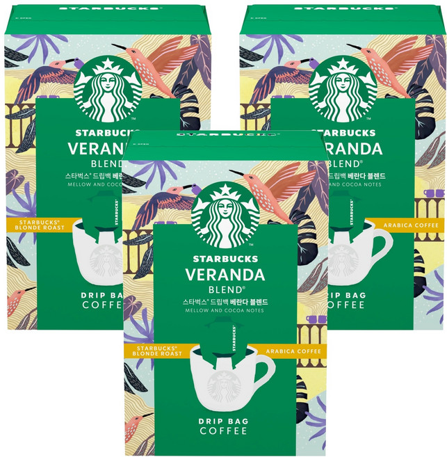 STARBUCKS 星巴克 陽臺特調濾掛式咖啡, 9g, 5入, 3個