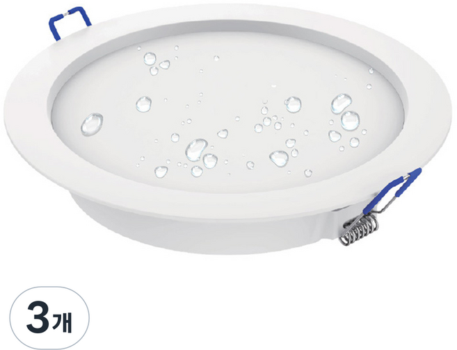 Lumitron LED筒燈 嵌入式燈 15W 防潮型, 燈泡色(黃光), 3個