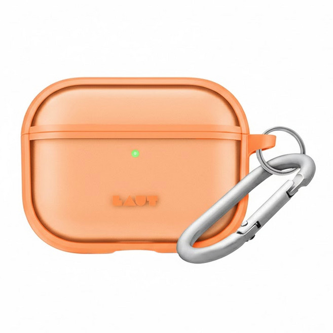 LAUT 萊德 防摔防塵保護殼, 霧螢光橘, 1個, AirPods Pro 3