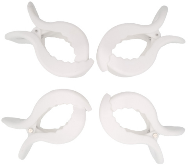 펠리스제이 유모차집게 유모차 블랭킷 클립 집게 4p, 화이트, 1세트