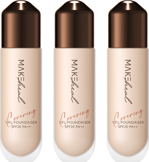 메이크힐 원피엘 파운데이저 파운데이션 28g, 3개, 퓨리티 19호