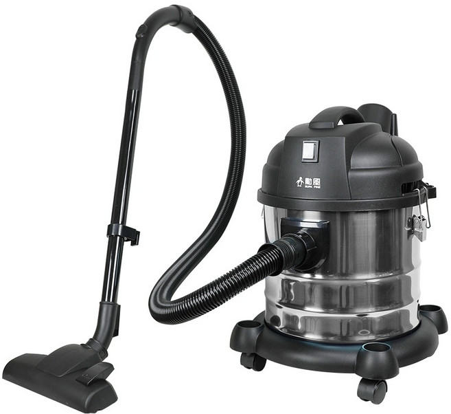 SUPA FINE 勳風 乾濕兩用不銹鋼吸塵器 37 x 37 x 48cm 4.8kg 20L, HHF-K3669, 黑色 + 白色