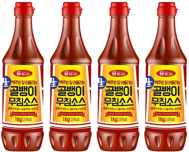 움트리 골뱅이무침소스, 1kg, 4개