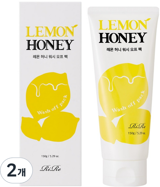 리르 레몬 허니 워시오프 팩, 1개입, 2개