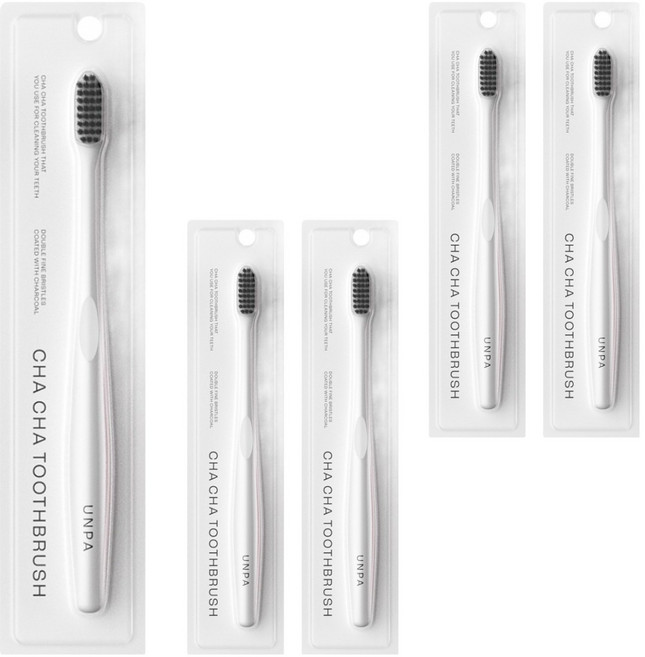 언파 차차칫솔 화이트, 1개입, 5개