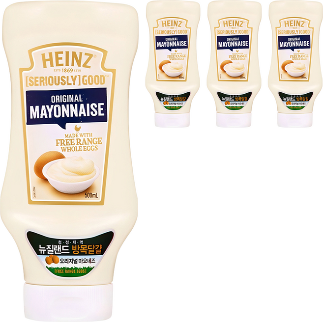 하인즈 굿 마요네즈, 500ml, 4개