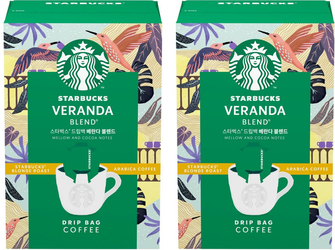 스타벅스 베란다 블렌드 드립백 커피, 9g, 2개, 5개입