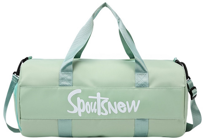 SpoutsNew 輕量乾濕分離旅行包 獨立鞋倉, 綠色, 1個