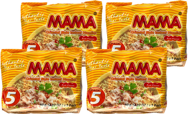 마마 태국라면 포크플레이버 60g, 20개