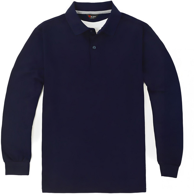 유니렉스 남녀공용 긴팔 컬러풀 카라티