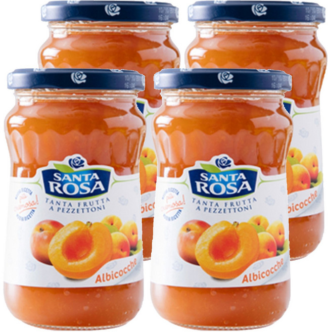 발소이아 산타로사 살구잼, 350g, 4개