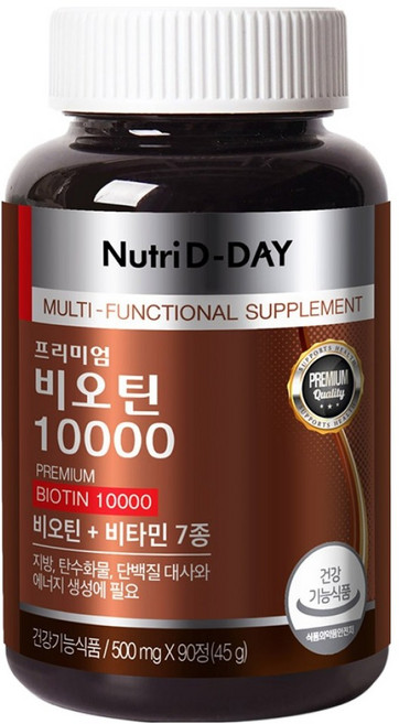 뉴트리디데이 프리미엄 비오틴 10000, 90정, 1개
