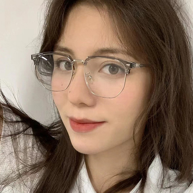 時尚抗藍光半框造型眼鏡